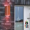 3er Set RGB LED Wandleuchten Alu für den Außenbereich Bild 3