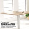 bümö Säulenhubtisch höhenverstellbar, Stehtisch Büro, Bistrotisch eckig 80 x 80 cm - Besprechungstisch Buche, Stehtisch Holz-Platte, Säule aus Metall in schwarz, Säulentisch, Hochtisch, ST88-6-D Bild 4
