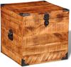 vidaXL Truhe Würfelform Raues Mangoholz 241636 Bild 3