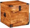 vidaXL Truhe Würfelform Raues Mangoholz 241636 Bild 5