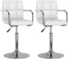 vidaXL Esszimmerstühle 2 Stk. Drehbar Weiß Kunstleder [334573] Bild 2