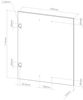 Küchenfront R-Line Schwarz Beton 59.6 x 71.3 cm Möbelfront für den Backofenumbauschrank (halb) Vicco Bild 2