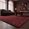 KADIMA DESIGN Wollteppich KOFEL Wohnzimmer Waschbar Schlafzimmer Wohnzimmerteppich Esszimmer, Läufer, Höhe: 9 mm, Rot, 80x150 cm, Modern Esszimmerteppich Einfarbig Uni Waschbar Bild 3