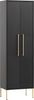 Schildmeyer Gloria Highboard, Holzwerkstoff, schwarz/Gold, 2 Türen Bild 1