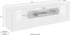 INOSIGN Lowboard Real,Lowboard,TV-Kommode,TV-Möbel,Breite 150 kompl. hochglanz lackiert, mit 2 abgerundeten Türen,1 Klappe,die ein ovales offenes Fach bilden Bild 3