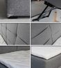 Boxspringbett Best Mini mit Bettkasten und Matratzentopper - Einzelbett mit Bonell-Matratze und Topper, Polsterbett, Bett, Schlafzimmer (120 x 200 cm, Beige (Inari 22)) Bild 3