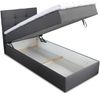 Boxspringbett Best Mini mit Bettkasten und Matratzentopper - Einzelbett mit Bonell-Matratze und Topper, Polsterbett, Bett, Schlafzimmer (120 x 200 cm, Beige (Inari 22)) Bild 2