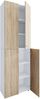 VCM Schuhschrank Lona 919216 Weiß / Sonoma-Eiche H. 220 x B. 70 x T. 40cm Bild 2