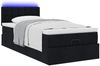 vidaXL Ottoman-Bett mit Matratze & LEDs Schwarz 90x190 cm Stoff 3312438 Bild 5