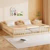 Flieks Massivholzbett, Kinderbett Einzelbett*2 90x200 cm*2 für zwei Kinder mit Lattenrost Bild 3