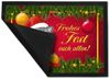 speecheese Fußmatte Frohes Fest Katze Fußmatte in 35x50 cm zu Weihnachten Bild 2