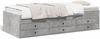 vidaXL Tagesbett mit Schubladen ohne Matratze Betongrau 75x190 cm 3280891 Bild 2