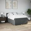 vidaXL Boxspringbett mit Matratze Dunkelgrau 140x200 cm Stoff 3289004 Bild 4