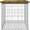 vidaXL Gartenbank aus Gabionen 63x44x42 cm Kiefernholz Imprägniert 834355 Bild 4