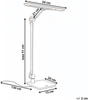LED Schreibtischlampe SERPENS mit Dimmer Silber Bild 2