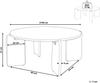 Couchtisch LUNO Marmor Beige Bild 2