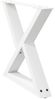 vidaXL Couchtischbeine 2 Stk. Weiß 50x(42-43,3) cm Stahl 4012705 Bild 4