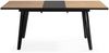 Calicosy Ausziehbarer Tisch von 140 bis 180 cm mit schwarzen Metallbeinen - CLEO - Helles Holz Bild 5