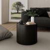 Couchtisch Tavilo Eiche/Schwarz 38 x 38 cm Vicco Bild 3