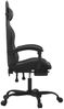 vidaXL Gaming-Stuhl mit Fußstütze Drehbar Schwarz Kunstleder 349611 Bild 4