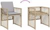 vidaXL 15-tlg. Garten-Essgruppe mit Kissen Beigemischung Poly Rattan 3210876 Bild 5