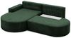 Ecksofa Schlafsofa Sofa GIRONA Stoff Poso Grün Ottomane Links Bild 3