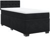 vidaXL Boxspringbett mit Matratze Schwarz 100x200 cm Samt 3288548 Bild 3