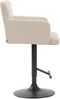 CLP Barhocker Los Angeles höhenverstellbar und drehbar,creme schwarz Bild 3