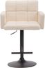CLP Barhocker Los Angeles höhenverstellbar und drehbar,creme schwarz Bild 2