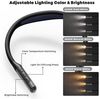 LQWELL LED Leselampe Wiederaufladbare Neck Reading Light LED Buchlampe Biegbare Arme, LED fest integriert, Hals Leselampe 3 Farben und 3 Helligkeiten Einstellbar, für Lesen Häkeln Nähen Reparieren Stricken Bild 2