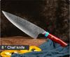 Ihr neues Lieblingsmesser Damast Edelstahl Kochmesser und Universalmesser Damascus Butcher Knives Sharp professional Chef knife Cleaver Bild 4