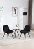 WOLTU Esszimmerstühle 6er Set, Polsterstuhl Samt, Küchenstuhl gepolstert, Akzentstuhl für Wohnzimmer Schlafzimmer Küche, ergonomischer Stuhl mit Rückenlehne, Schwarz, BH331sz-6 Bild 4