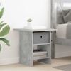 vidaXL Nachttisch 2 pcs Beton Grau 41 x 40 x 45 cm Holzwerkstoff 8000443 Bild 4