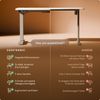 Desktronic HomePro Elektrisch höhenverstellbarer Schreibtisch 160x80cm Grau/Weiß mit Memory-Funktion, Anti-Kollisions Technologie, USB-A und USB-C-Ladeanschlüssen Bild 5