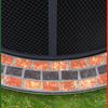 GARDEBRUK® Feuerschale, mit Funkenschutz, Schürhaken, Abdeckung, Rost, Rund, Mosaik, Stahl Schwarz, 65 x 76 x 76 cm Bild 3