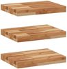 vidaXL Schweberegale 3 Stk. 60x30x4 cm Massivholz Akazie Ölbehandelt 3279609 Bild 2