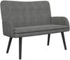 vidaXL 2-Sitzer Sofa Dunkelgrau 115 x 61 x 87 cm Samt (V) 42028914 Bild 2