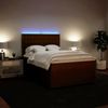 vidaXL Boxspringbett mit Matratze Rosa 140x190 cm Samt 3294651 Bild 5