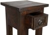 Holz Beistelltisch mit Schublade Mahagoni braun kolonial Nachttisch Dekotisch Bild 2