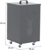 Pelletbehälter HWC-Q30 Hirsch, Pelletbox Aufbewahrungsbox für z.B. Tierfutter, Rollen Füße 65 x 36 x 36 cm ~ kupferfarben Bild 3