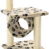 vidaXL Katzen-Kratzbaum Sisal 65 cm Beige Pfoten-Aufdruck 170549 Bild 5