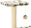 vidaXL Katzen-Kratzbaum Sisal 65 cm Beige Pfoten-Aufdruck 170549 Bild 4