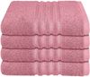Schiesser Frottier Handtücher Milano im 4er Set aus Flauschiger, hautfreundlicher Baumwolle, Made IN Green, Farbe:Malve, Größe:50x100 cm Bild 1