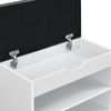 Schuhbank Gentofte 60x30x46cm Weiß/Grau [en. casa] Bild 5