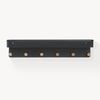 Wandgarderobe mit Ablage Jäller Metall 60x14x12 cm Schwarz [en. casa] Bild 4
