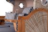 Strandkorb Komplettset - bene living - Ammersee Grande XL Teak - PE shell - Modell 544 - inkl. Liftersystem Bild 5