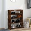 vidaXL Schuhregal Räuchereiche 60x25x81 cm Holzwerkstoff 859882 Bild 3