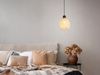Kleine LED Pendelleuchte Korblampe aus geflochtenem Bambus, Ø 18cm Bild 5