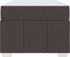 vidaXL Bettrahmen mit Matratze Dunkelbraun 120 x 190 cm Stoff 3398275 Bild 4