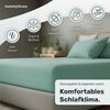 twenty:three® Bettlaken Lyocell Spannbettlaken Mint Green, Lyocell, Atmungsaktiv, Ultraweich, 100% TENCEL™ Lyocell, 90x200 Bild 2